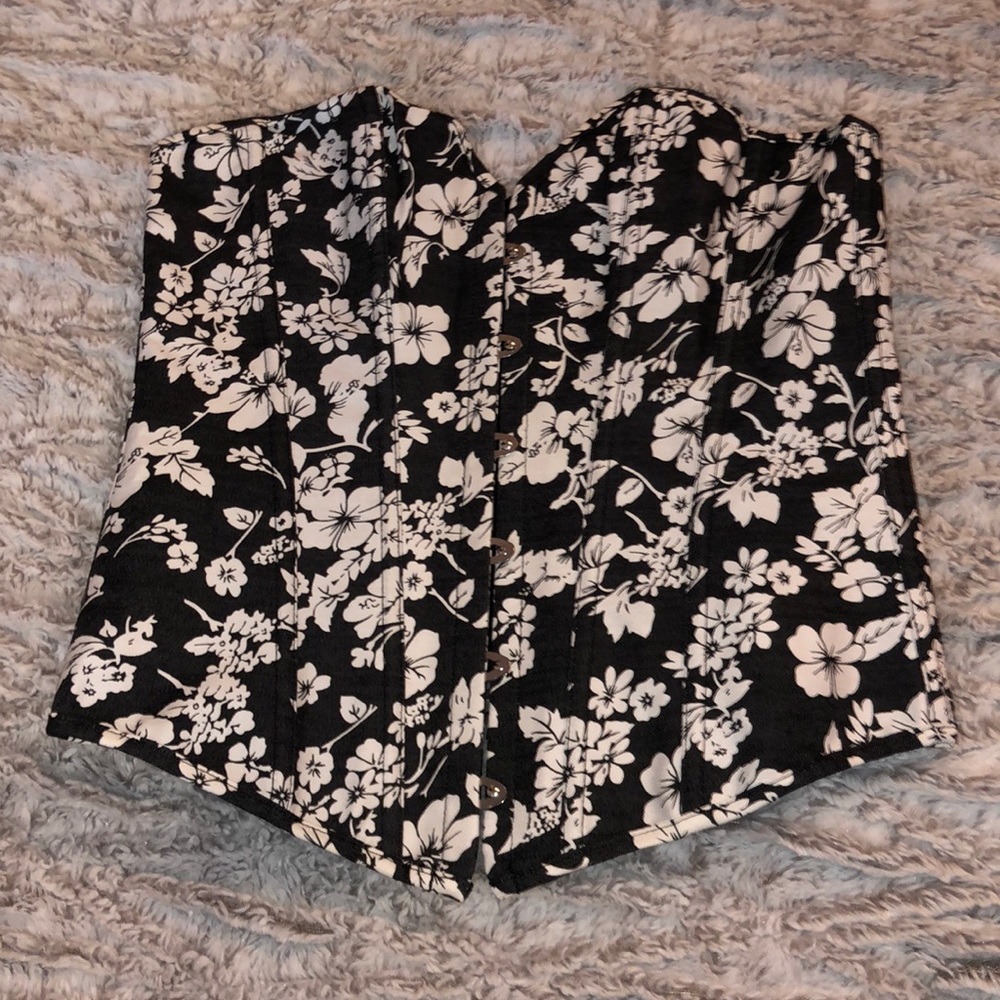 Floral corset top